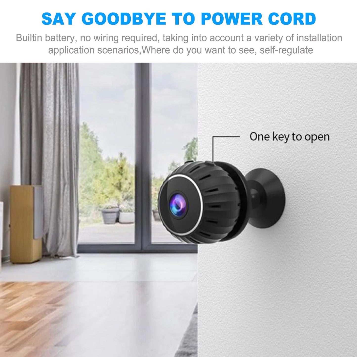 Mini Hidden Spy Nanny Camera Wireless Nanny Cam WiFi Home Security HD 1080P DVR