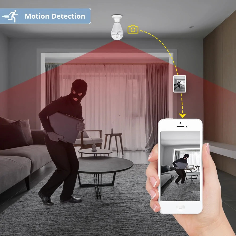 Wi-Fi Light Bulb Security Cam