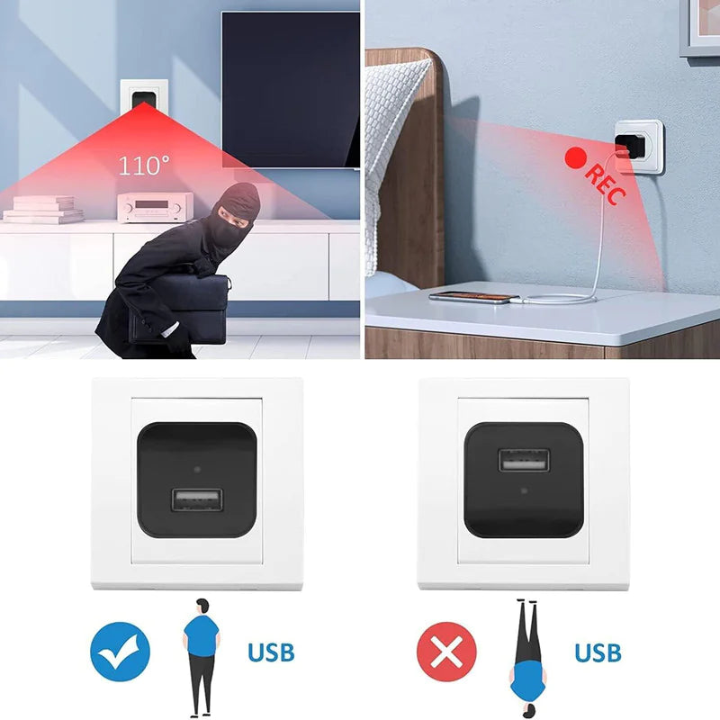 Mini Hidden Camera Home Security Nanny Cam Full HD 1080P DVR Night Vision Audio